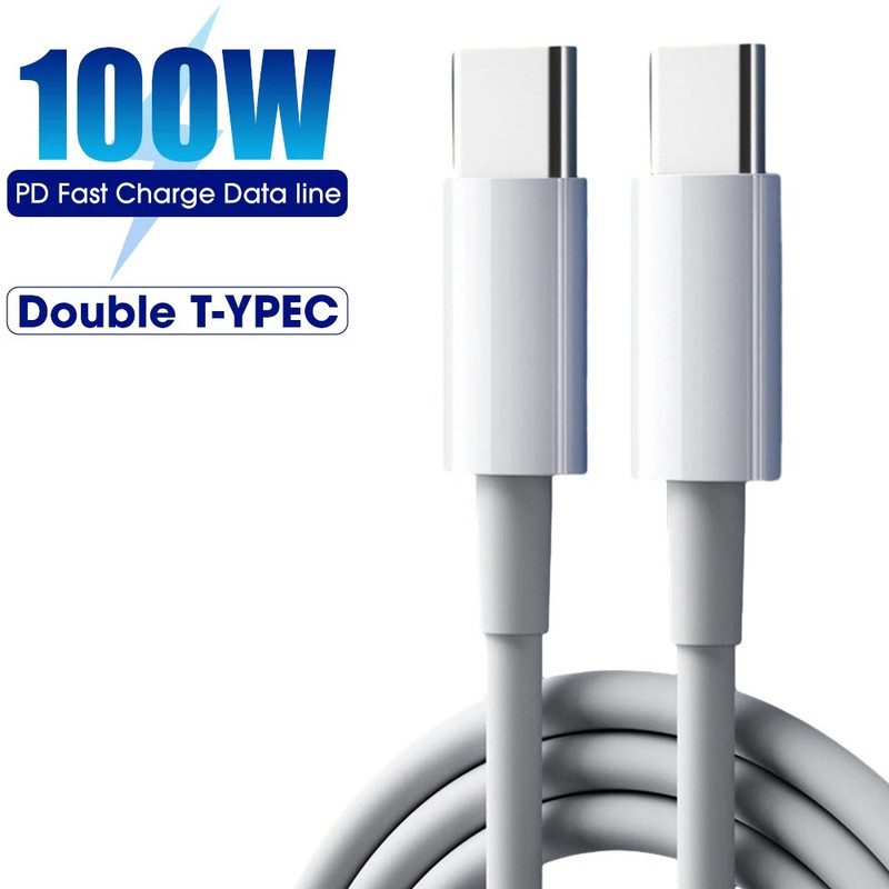 cable usb c carga rapida 100w 480mbs 1m para iphone/mac/hp.. cable usb c carga rapida 100w 480mbs 1m para iphone/mac/hp..