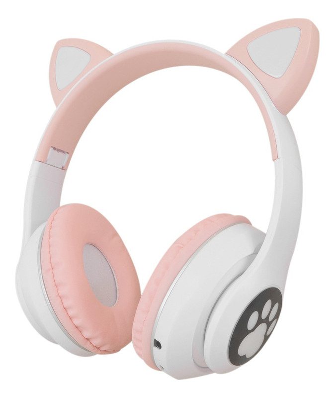 audífonos gamer orejas de gato bluetooth luz led fm micro sd audífonos gamer orejas de gato bluetooth luz led fm micro sd