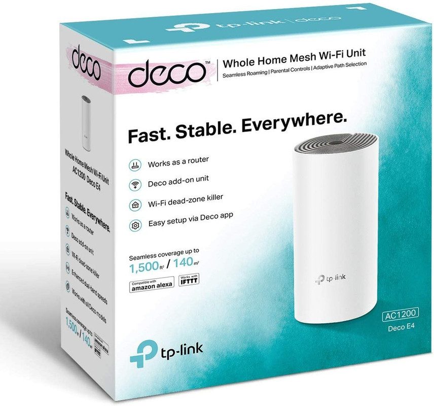 deco e4 (1 pack) sistema mesh wifi malla para hogar ac1200 deco e4 (1 pack) sistema mesh wifi malla para hogar ac1200