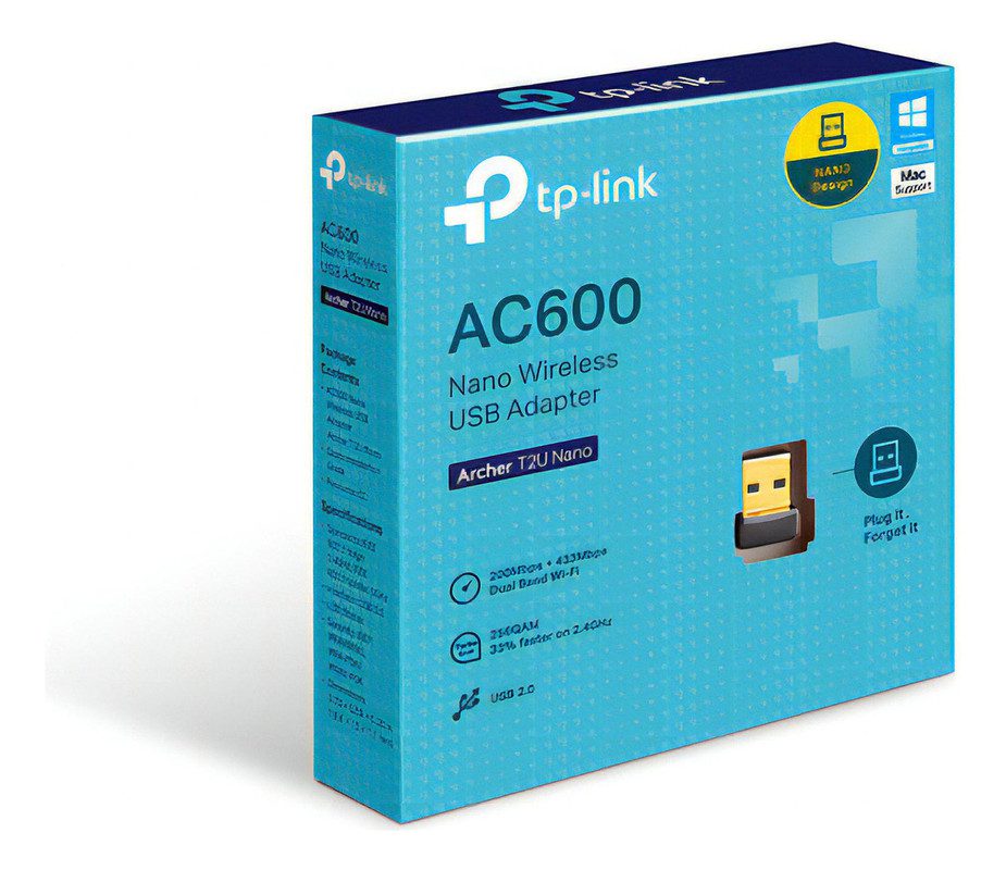placa red usb tp link archer t2u wifi nano dual band ac 600 placa red usb tp link archer t2u wifi nano dual band ac 600