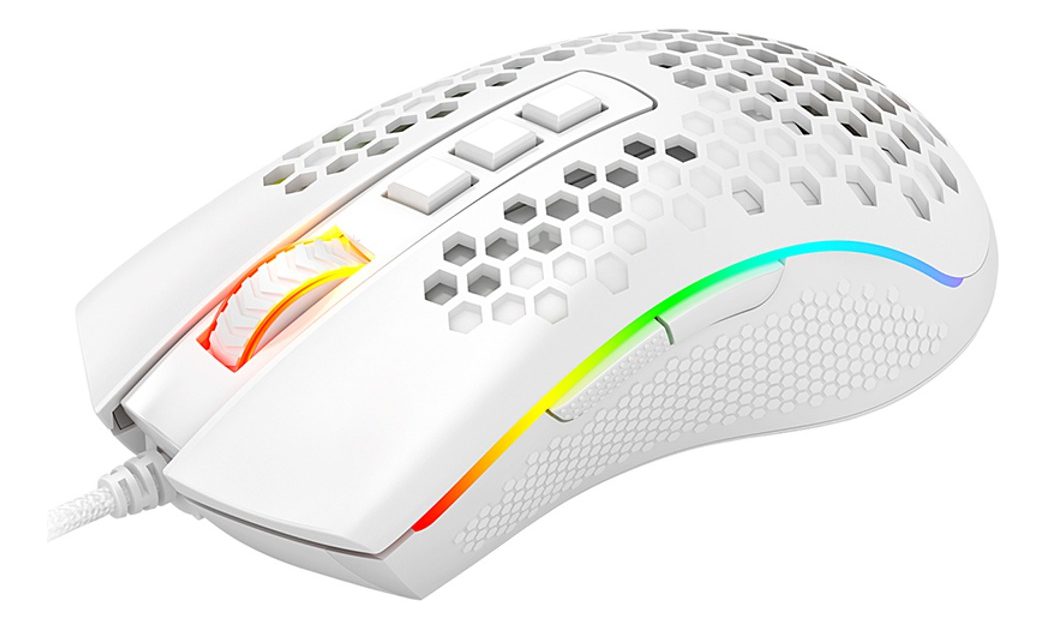 mouse gamer redragon m988 rgb storm elite 16000dpi blanco mouse gamer redragon m988 rgb storm elite 16000dpi blanco