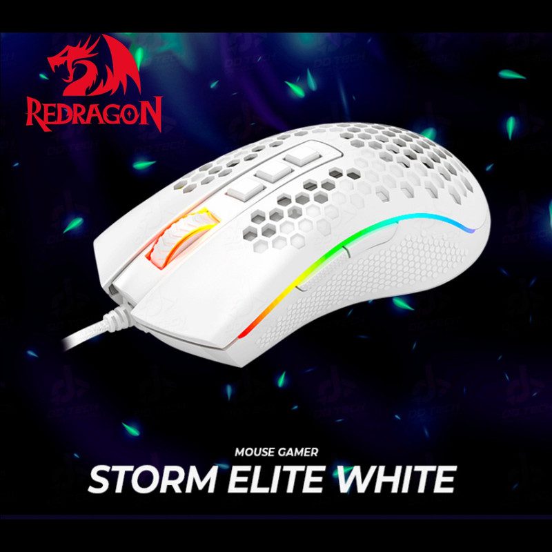 mouse gamer redragon m988 rgb storm elite 16000dpi blanco mouse gamer redragon m988 rgb storm elite 16000dpi blanco