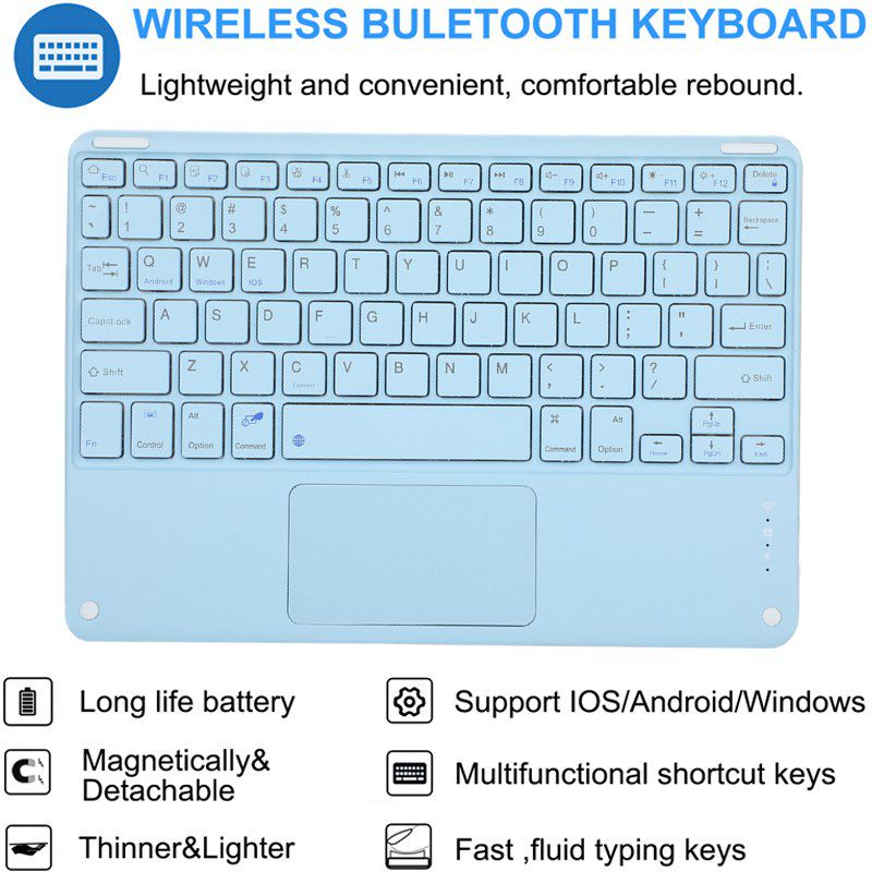 teclado + mouse touchpad bluetooth para pc tablet celular tv+ teclado + mouse touchpad bluetooth para pc tablet celular tv+