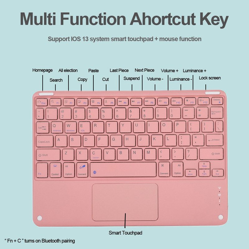 teclado + mouse touchpad bluetooth para pc tablet celular tv+ teclado + mouse touchpad bluetooth para pc tablet celular tv+