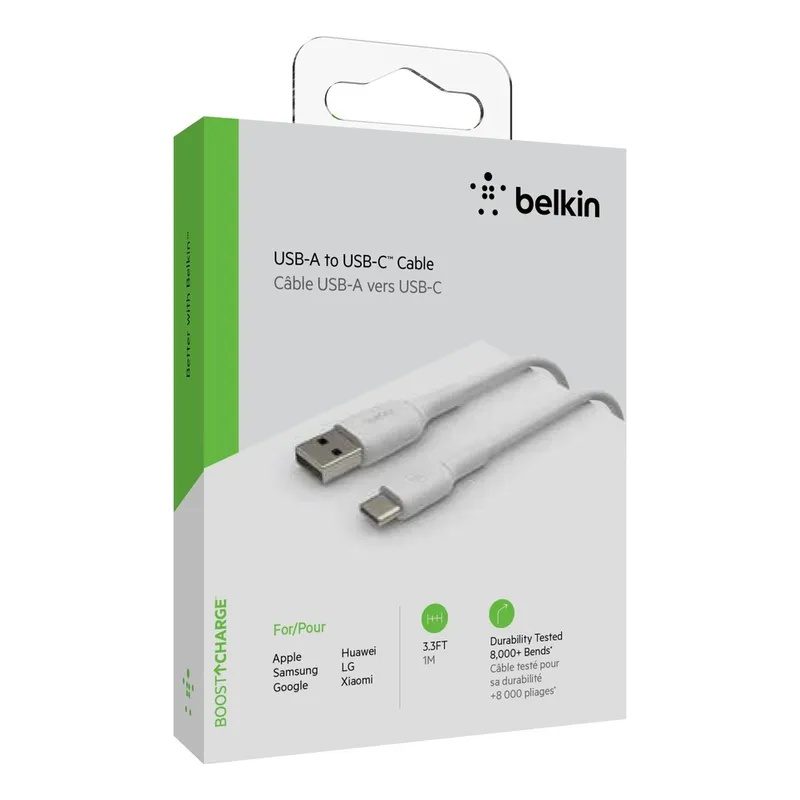 cable de usb a a usb c boost charge de 1m blanco belkin cable de usb a a usb c boost charge de 1m blanco belkin