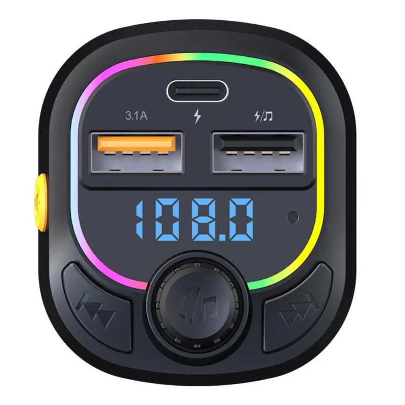 cargador transmisor bluetooth carro fm musica mp3 adaptador cargador transmisor bluetooth carro fm musica mp3 adaptador