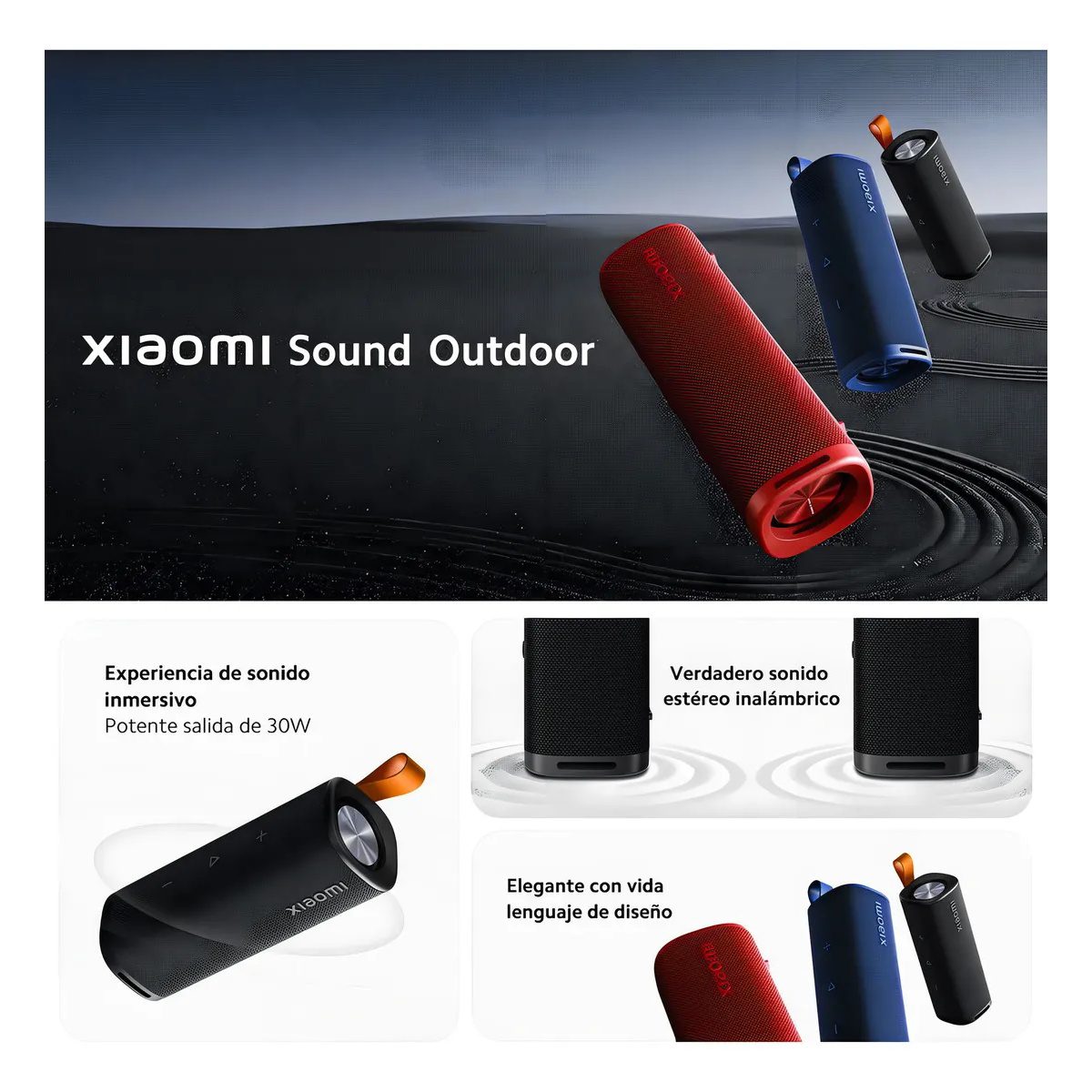 parlante bluetooth 5.4 xiaomi sound outdoor 30w ip67 tws parlante bluetooth 5.4 xiaomi sound outdoor 30w ip67 tws