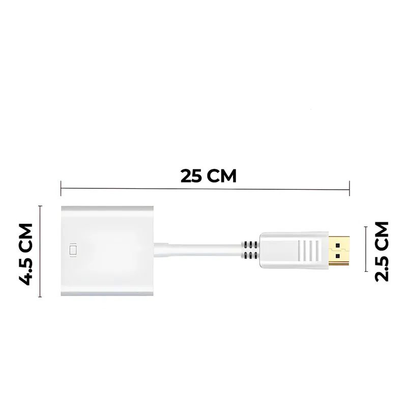 cable adaptador convertidor display port a hdmi hembra pc tv cable adaptador convertidor display port a hdmi hembra pc tv