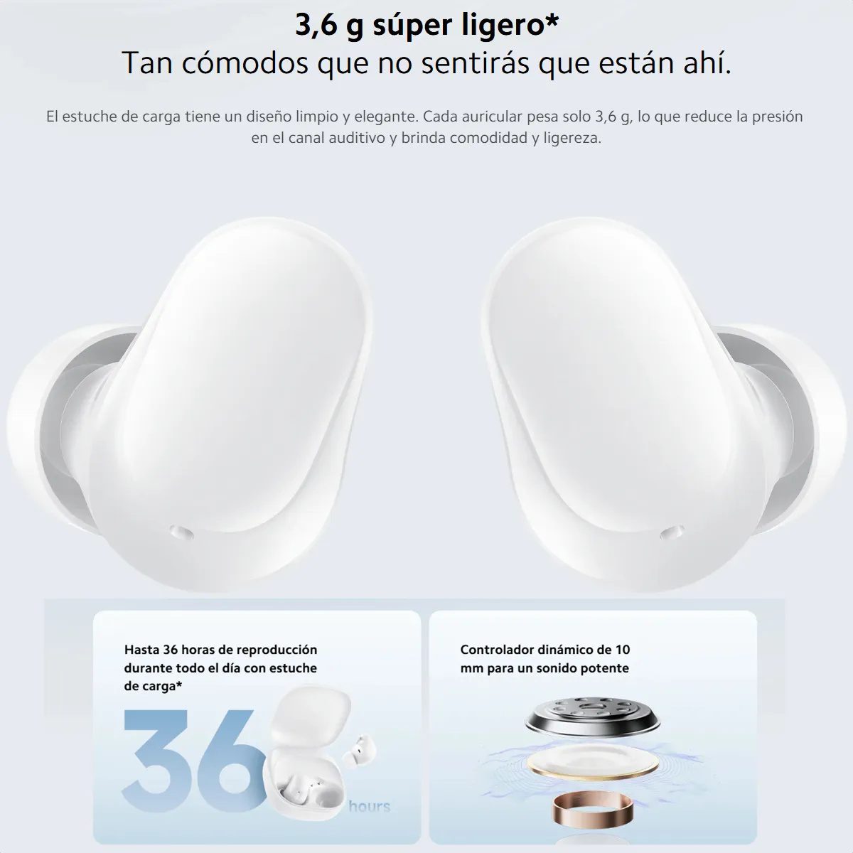 auriculares inalámbricos xiaomi redmi buds 6 play auriculares inalámbricos xiaomi redmi buds 6 play